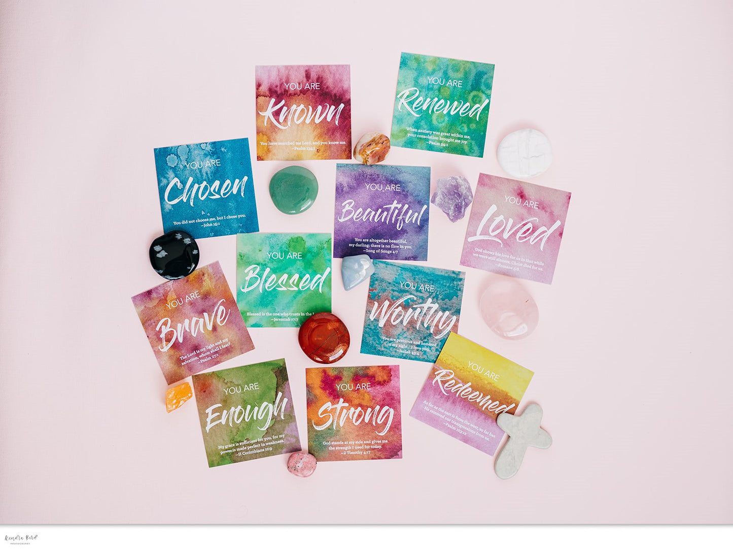 Affirmation Card & Stone Single Sets (Previous Version)