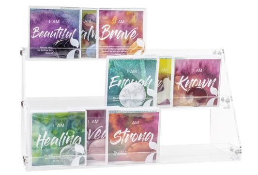 Display Rack with 36 Affirmation Gems