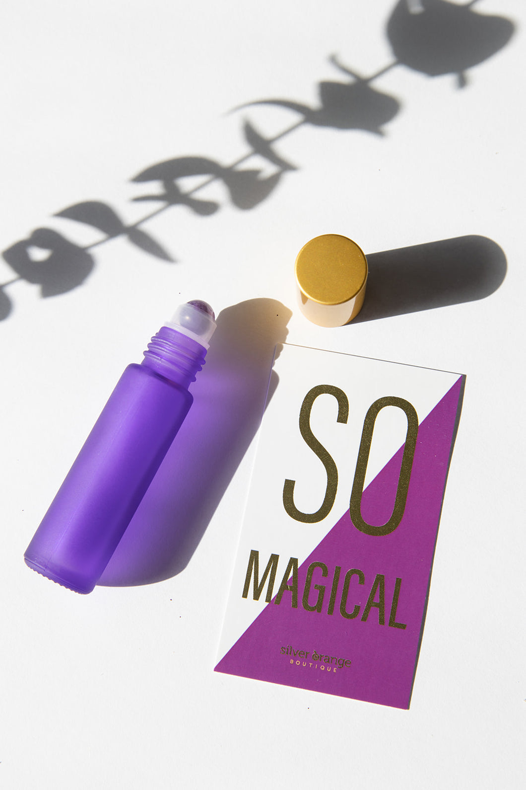 SO MAGICAL Purple bottle with amethyst rollerball