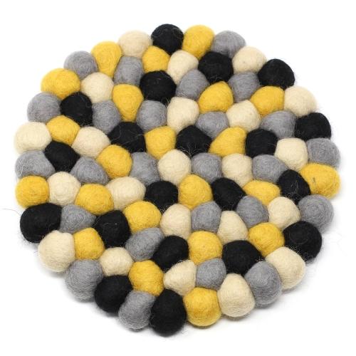 Diffuser mat, fair trade wool mat by a women's coop in Nepal