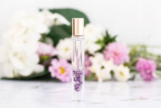 Crystal Roller with AMETHYST - February Birthstone