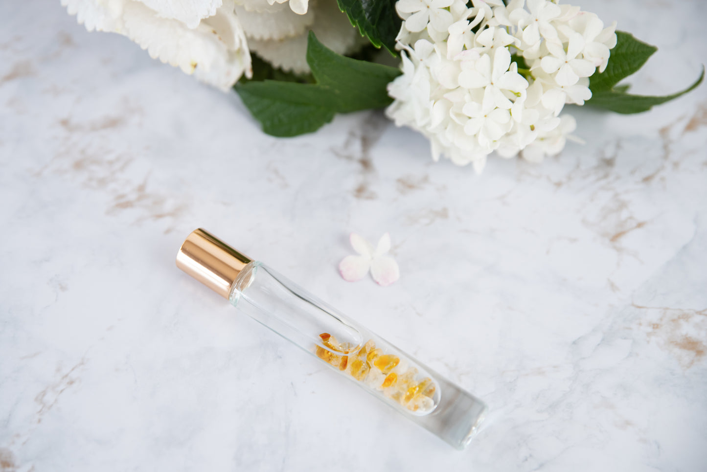 Crystal Roller with CITRINE - November Birthstone