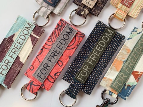 For Freedom Roller holder keychain with roller bottle *Supports Sak Saum Fair-Trade Ministry