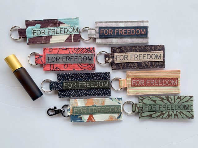 For Freedom Roller holder keychain with roller bottle *Supports Sak Saum Fair-Trade Ministry