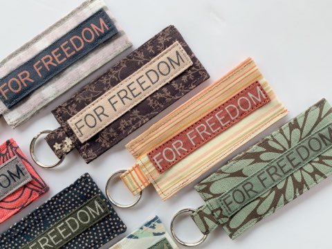 For Freedom Roller holder keychain with roller bottle *Supports Sak Saum Fair-Trade Ministry