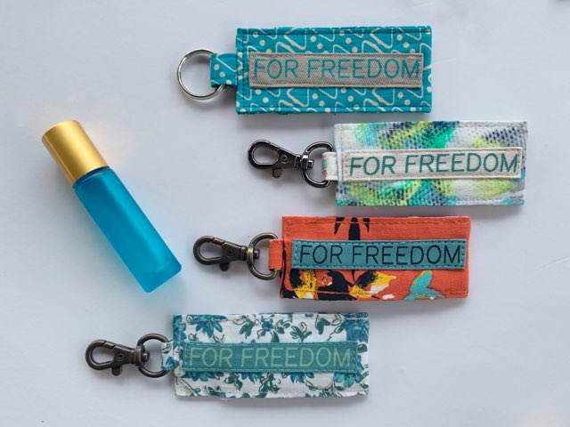 For Freedom Roller holder keychain with roller bottle *Supports Sak Saum Fair-Trade Ministry