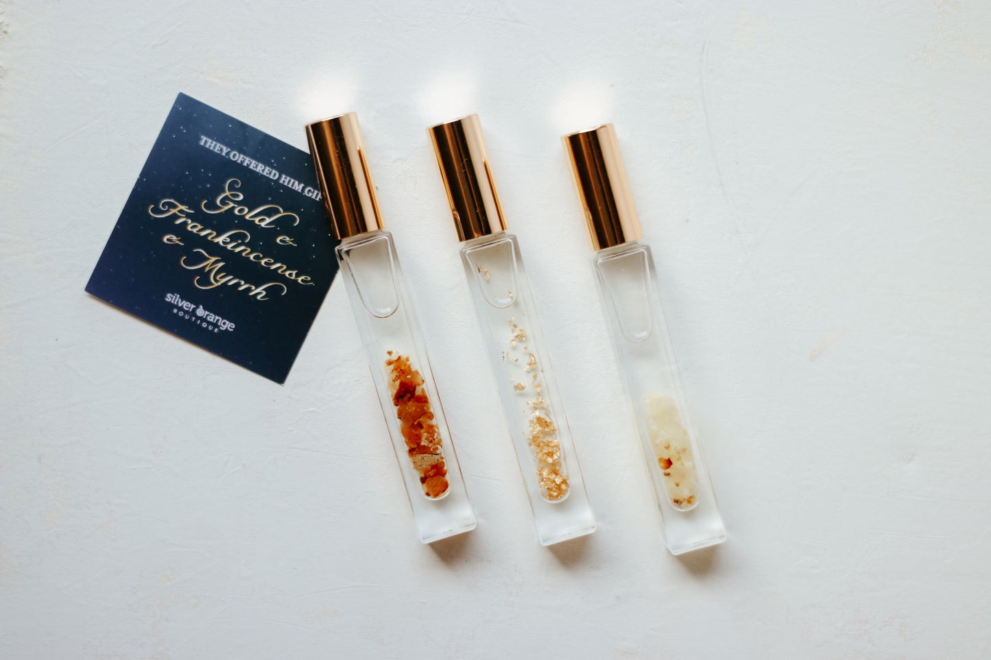 Gold, Frankincense & Myrrh Roller bottle trio