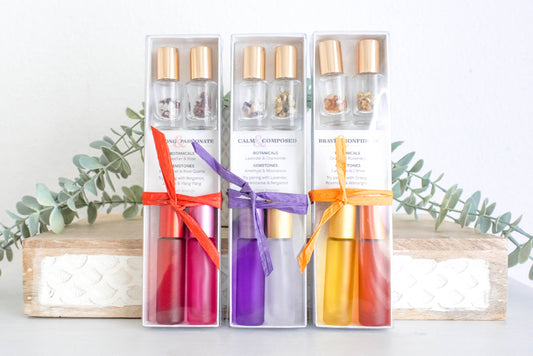 Perfect Pairing Crystal & Botanical roller duos