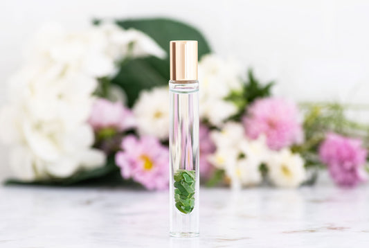 Crystal Roller with NEPHRITE JADE - May Celebration Stone