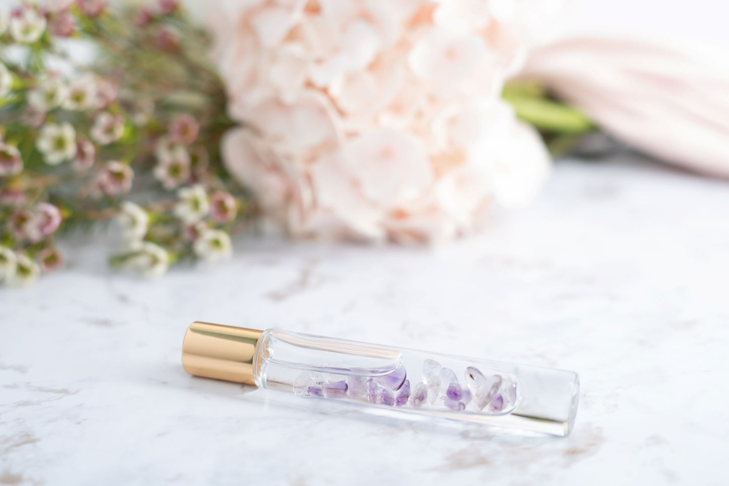 Crystal Roller with AMETHYST - February Birthstone