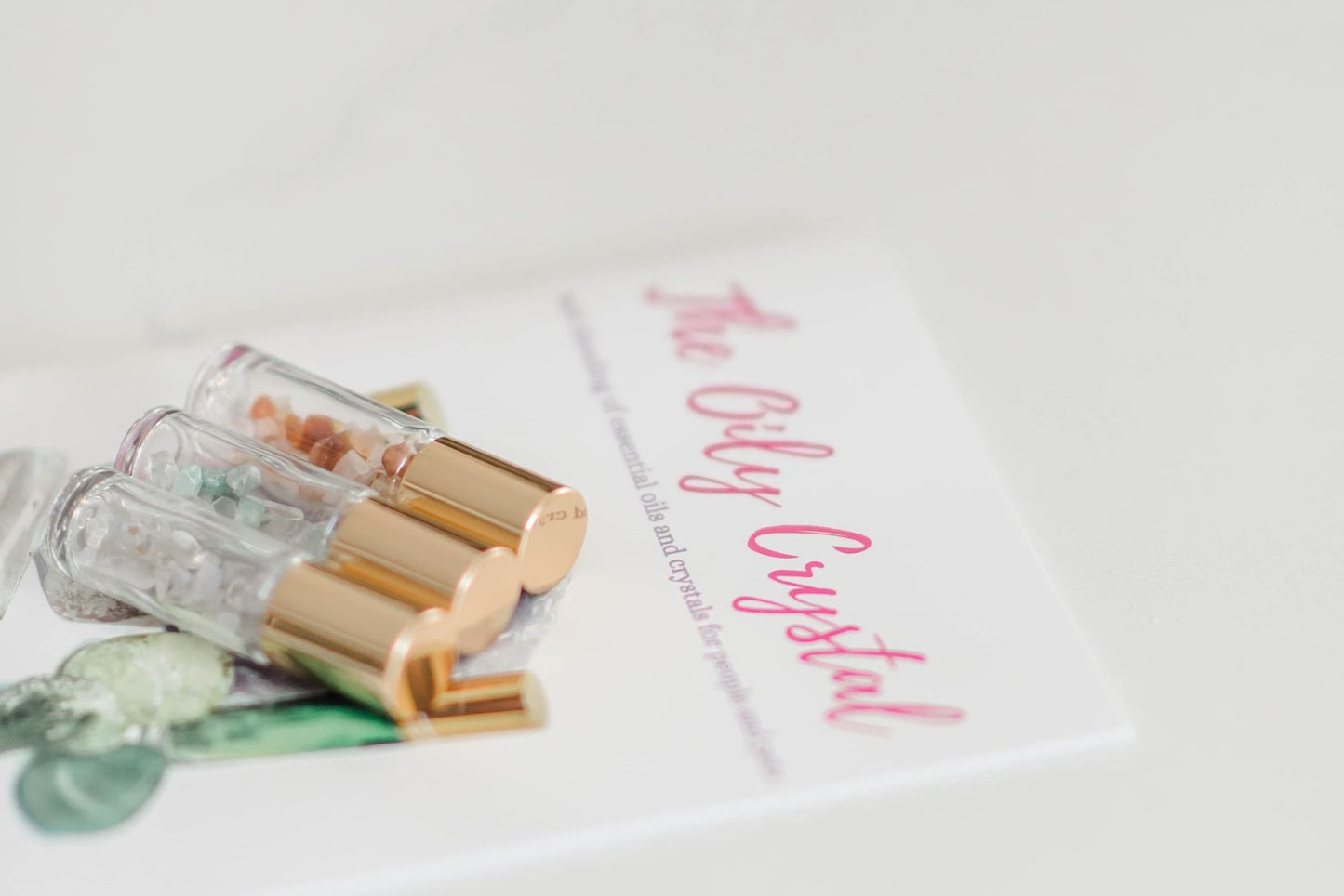Oily Crystal booklet and starter crystal roller set