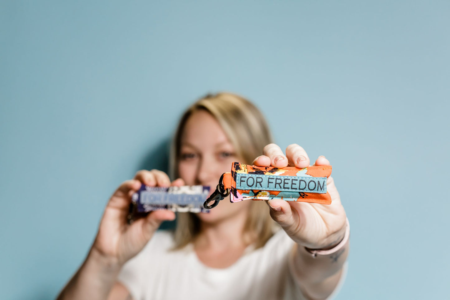 For Freedom Roller holder keychain with roller bottle *Supports Sak Saum Fair-Trade Ministry
