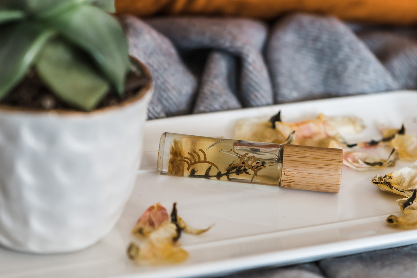 For Your Eyes Only, bamboo bottle set with botanicals