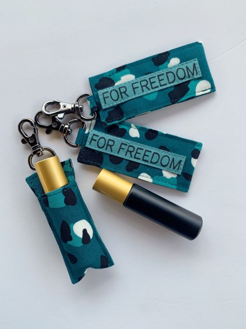 For Freedom Roller holder keychain with roller bottle *Supports Sak Saum Fair-Trade Ministry