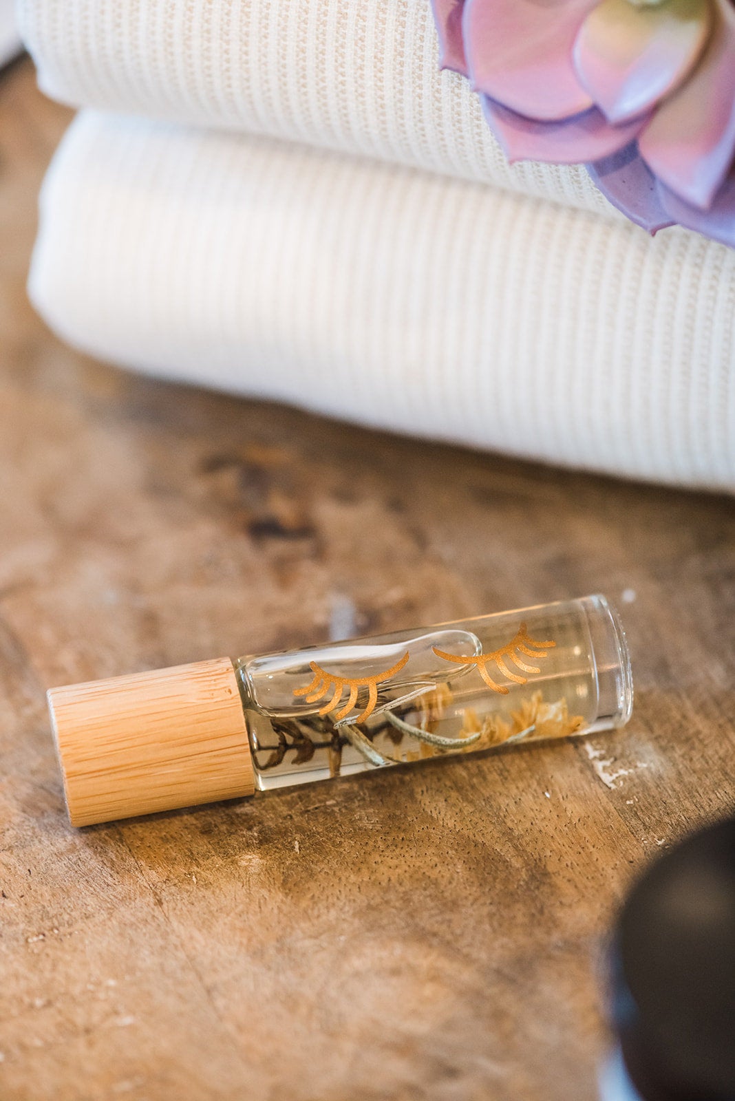 For Your Eyes Only, bamboo bottle set with botanicals