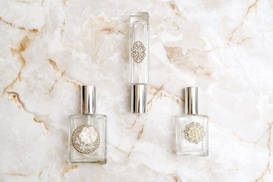 Perfume Bottle Trio - Striking Silver