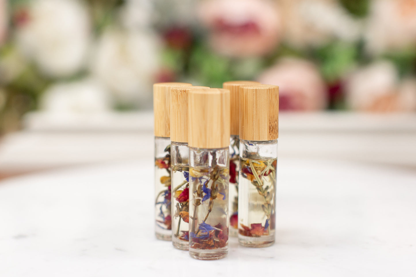 Botanical roller singles with seed paper card