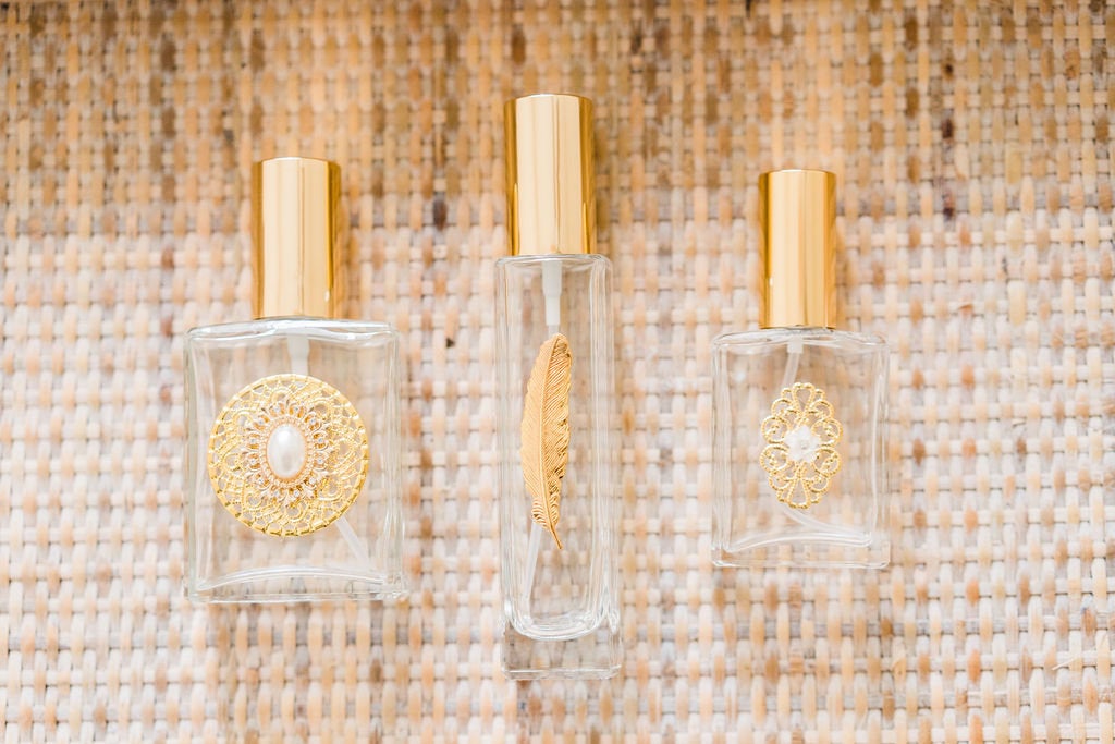 Perfume Bottle Trio - Glamorous Gold