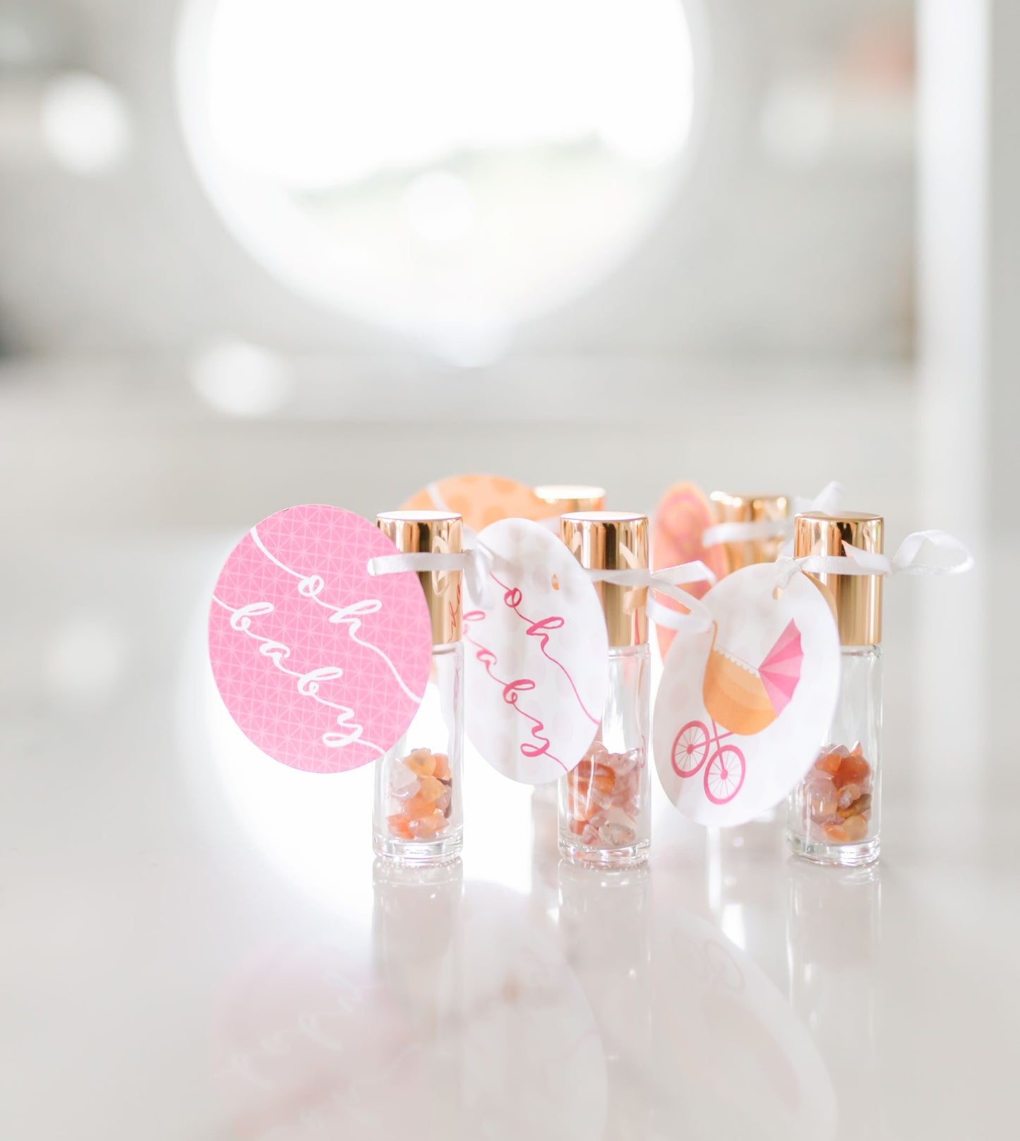 Let's Party! Baby Girl Shower Roller Favors