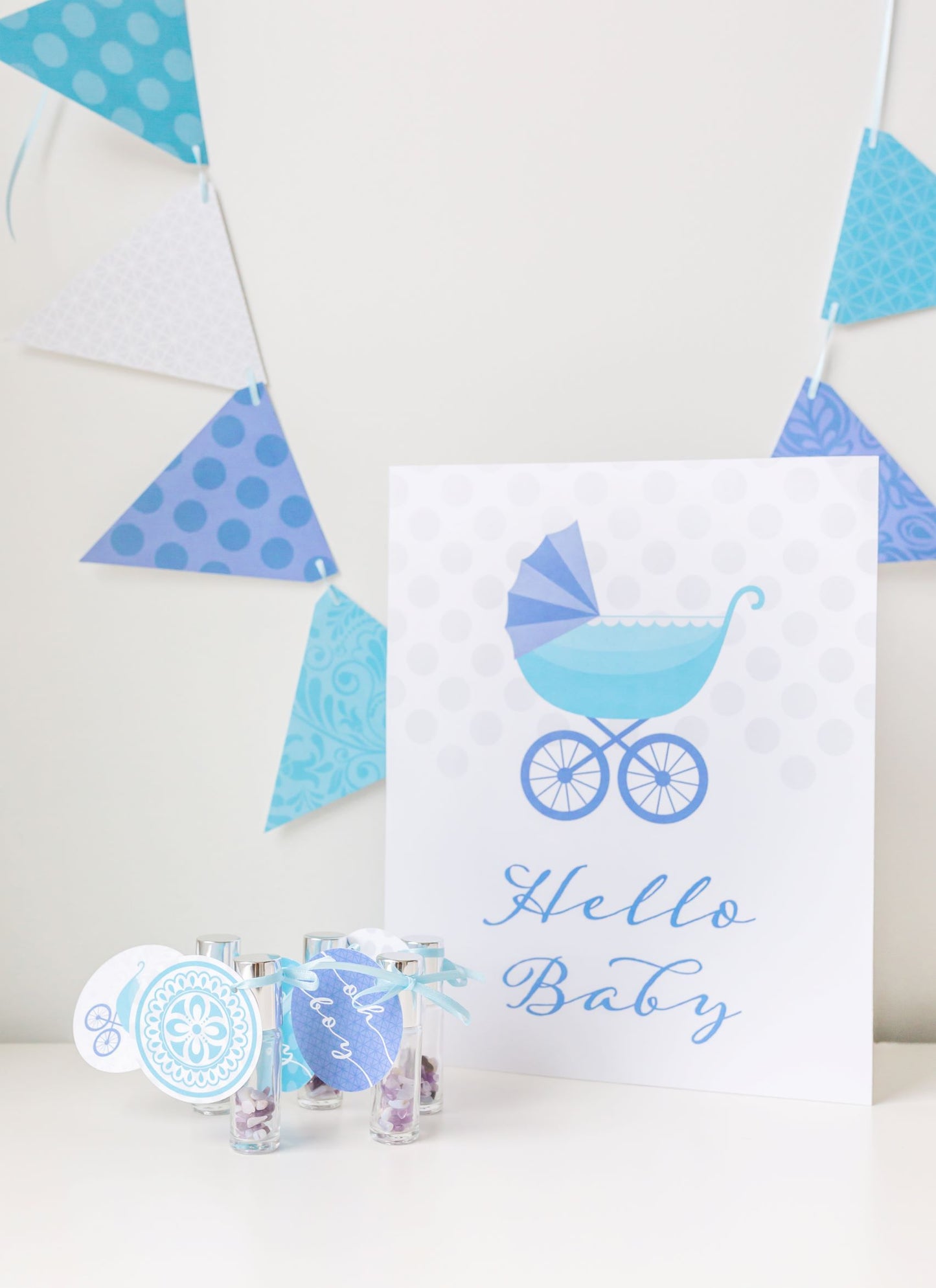 Let's Party! Baby Boy Shower Roller Favors