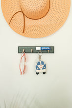Load image into Gallery viewer, Wool diffuser keychain with roller bottle, fair trade by a women&#39;s coop in Nepal
