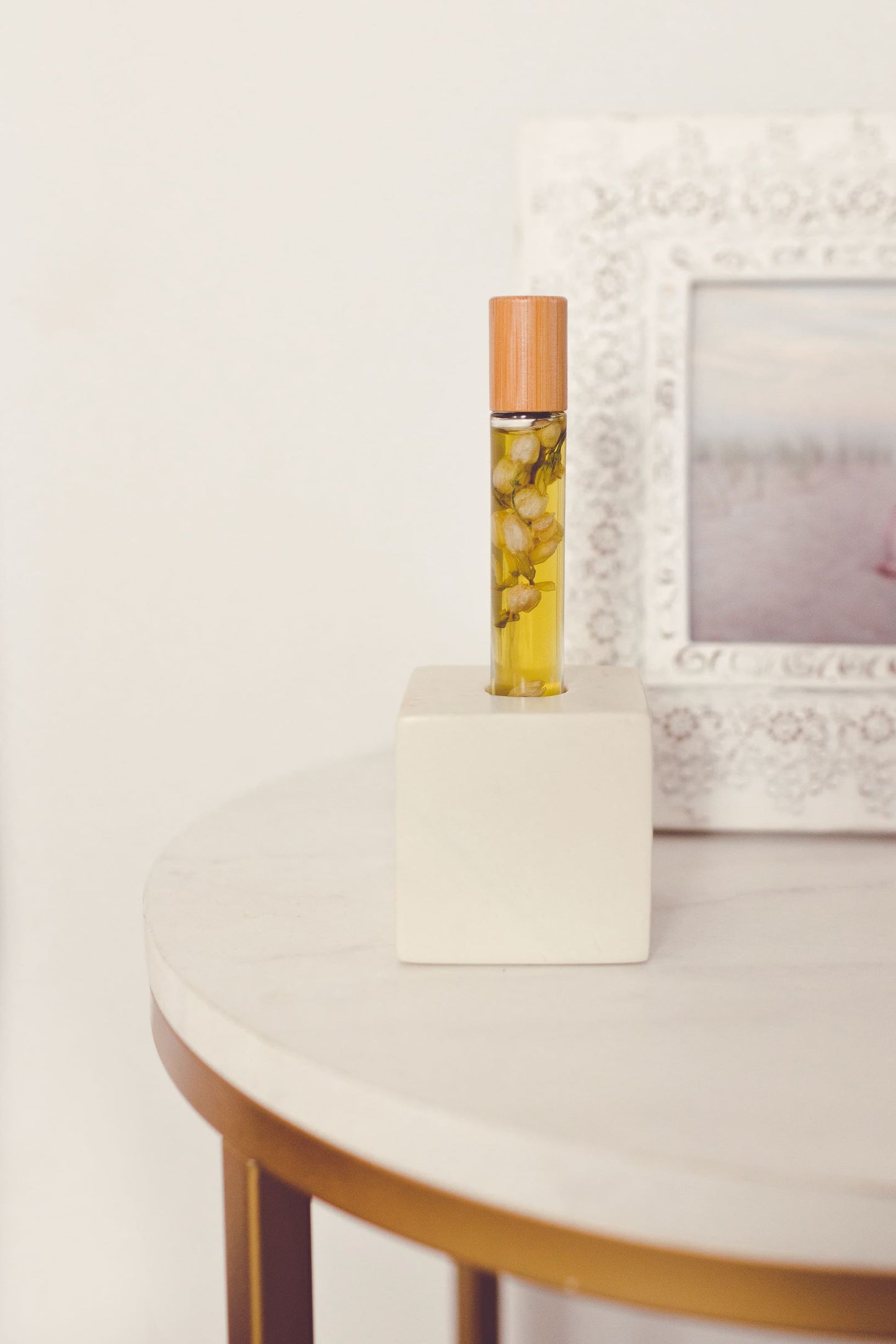 Soapstone Roller bottle holder, fair trade from Kenya