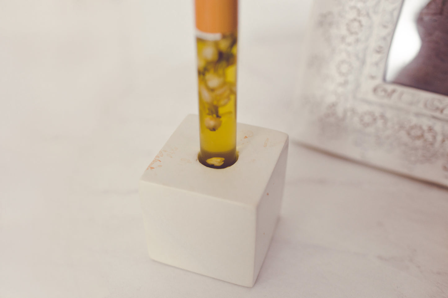 Soapstone Roller bottle holder, fair trade from Kenya