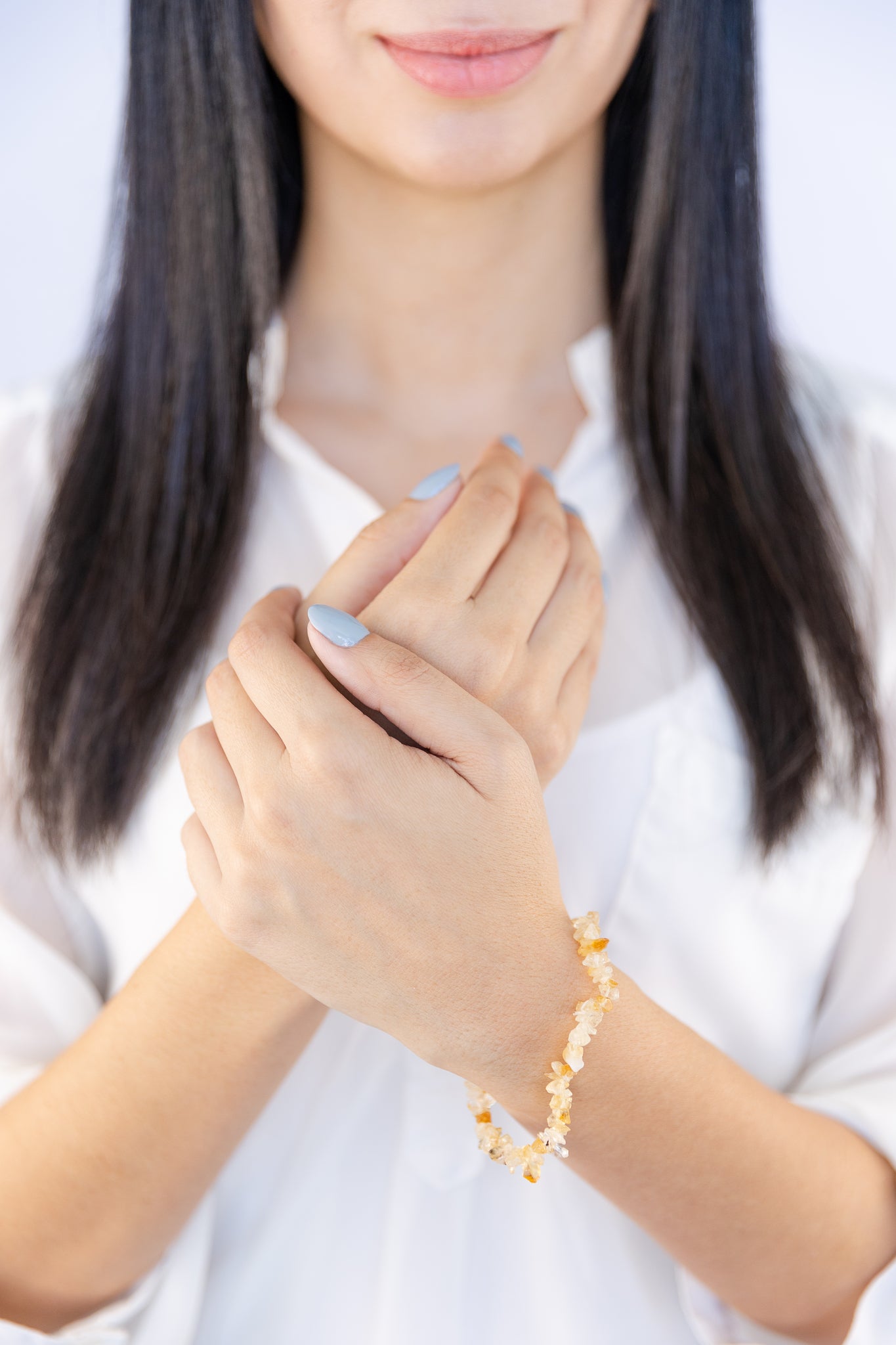 Crystal Chip Affirmation Bracelet