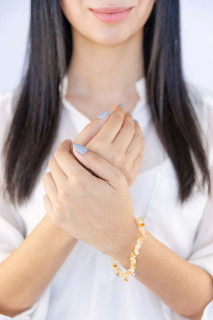 Crystal Chip Affirmation Bracelet
