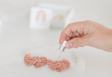 Load image into Gallery viewer, Pink Friday Special #1, Macrame Diffuser Earring Gift Set with FREE Pink Lemonade Roller Bottle
