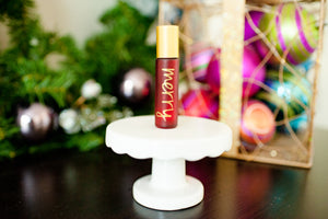 SO MERRY with Red agate rollerballs—perfect for December—SO Collection