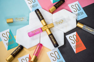 SO MERRY with Red agate rollerballs—perfect for December—SO Collection