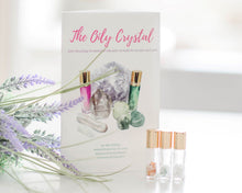 Load image into Gallery viewer, Oily Crystal booklet and starter crystal roller set
