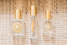 Load image into Gallery viewer, The Essence of Elegance, GOLD Trio of Perfume Bottle Spritzers

