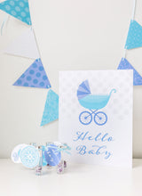 Load image into Gallery viewer, Let&#39;s Party! Baby Boy Shower Roller Favors

